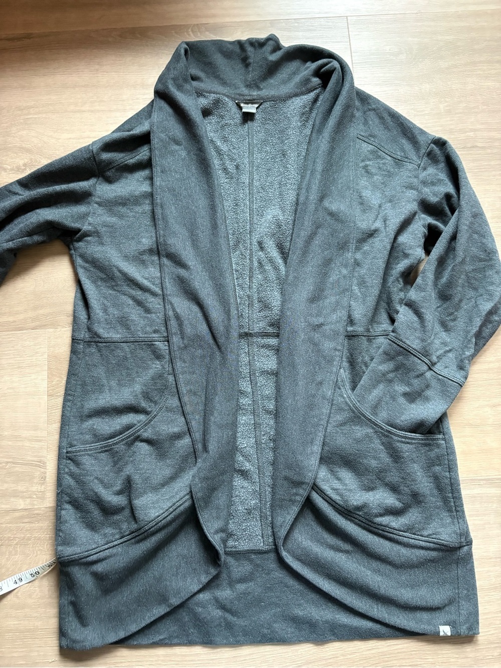 Eddie Bauer Cozy Shawl Collar Open Front Cocoon Cardigan- size L - Picture 3 of 7